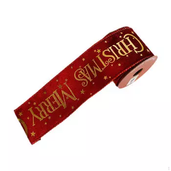 Рождественская лента Декоративные поздравительные открытки Гирлянда Товары для вечеринок Подарочная упаковка Red