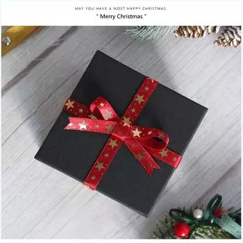Рождественская лента Grosgrain Печать Подарочная упаковка Свадебные украшения Бант для волос Сделай сам Рождественская елка Гирлянда бант Лента для творчества