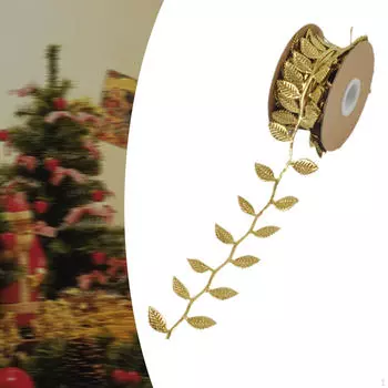 Рождественская лента своими руками поделки длиной 32,80 фута Декоративное ремесло Свадебный декор Венок Изготовление для Gold Stars