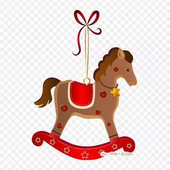 Рождественская лошадка-качалка, Санта-Клаус, термотрансферная печать, виниловые нашивки, наклейки для одежды, аппликации «сделай сам», моющиеся нашивки