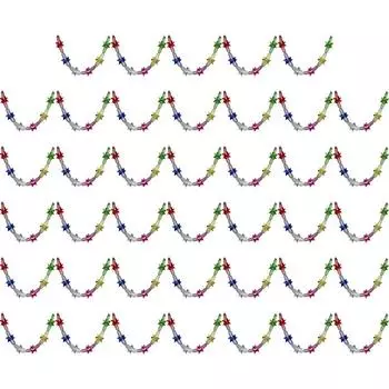 Рождественская металлическая фольга гирлянда фестиваль подвесные мишурные потолочные украшения