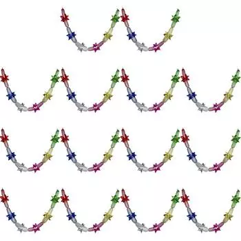 Рождественская металлическая фольга гирлянда фестиваль подвесные мишурные потолочные украшения