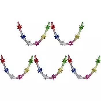 Рождественская металлическая фольга гирлянда фестиваль подвесные мишурные потолочные украшения