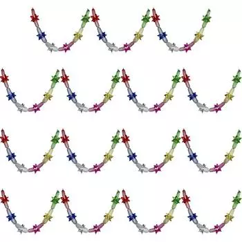Рождественская металлическая фольга гирлянда фестиваль подвесные мишурные потолочные украшения QDE