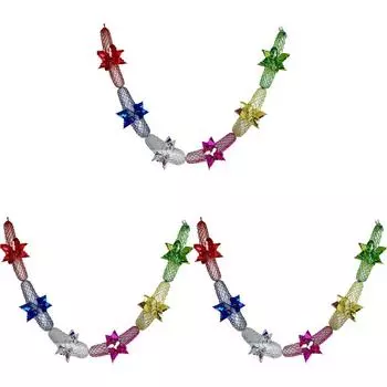 Рождественская металлическая фольга гирлянда фестиваль подвесные мишурные потолочные украшения