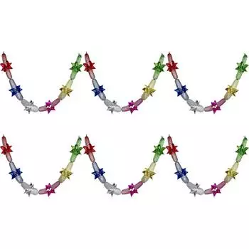 Рождественская металлическая фольга гирлянда фестиваль подвесные мишурные потолочные украшения QDE