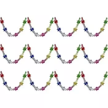 Рождественская металлическая фольга гирлянда фестиваль подвесные мишурные потолочные украшения QDE