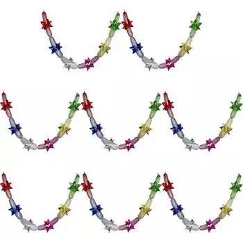 Рождественская металлическая фольга гирлянда фестиваль подвесные мишурные потолочные украшения