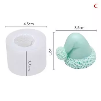 Рождественская милая шляпа в форме торта, силиконовая форма для вечеринки, форма для шоколадных конфет