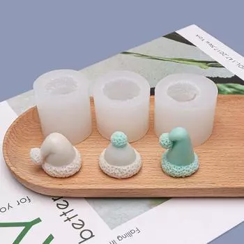 Рождественская милая шляпа в форме торта, силиконовая форма для вечеринки, форма для шоколадных конфет A