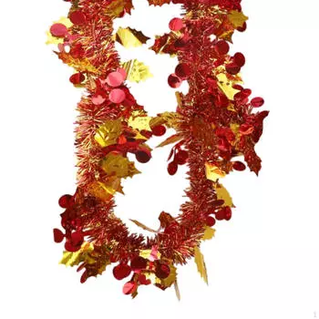 Рождественская мишура гирлянда металлический твист сверкающий рождественский декор украшение для свадьбы