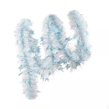 Рождественская мишура-гирлянда в виде лося, праздничная подвесная блестящая скрутка для