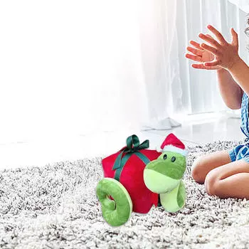 Рождественская мягкая кукла-животное, реалистичная плюшевая змея, милая фигурка для влюбленных мальчиков