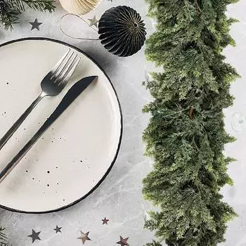 Рождественская мягкая резиновая текстура ПЭ сосновые и кипарисовые листья рождественские двухцветные иглы искусственные L3C1 A-ONE