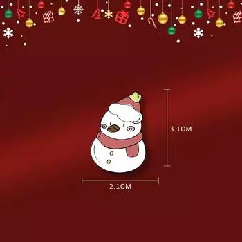 Рождественская мультяшная брошь, милая металлическая брошь в виде лося, Санты, простая универсальная брошь-значок