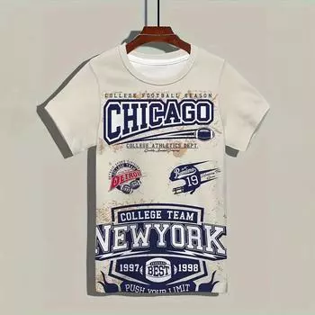 Рождественская мужская футболка с рисунком и принтом, повседневная футболка с коротким рукавом, свитер с круглым вырезом, модные мужские футболки, свободная одежда, спортивная одежда S