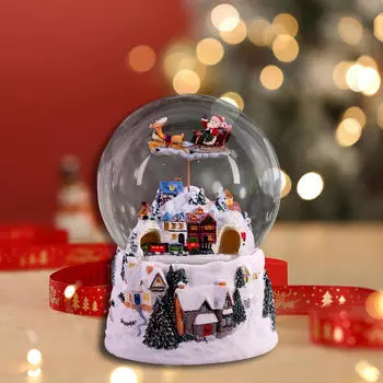 Рождественская музыкальная шкатулка вращающееся украшение коллекционная новинка игрушка рождественское музыкальное украшение для стола Deer