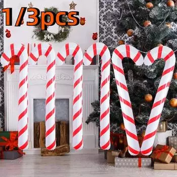 Рождественская надувная рождественская конфета-трость 2025 Рождественские украшения Рождественские украшения для дома 2024 Рождество Навидад Натал 1PCS