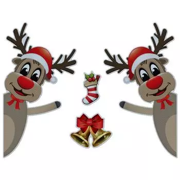 # Рождественская наклейка на автомобиль, реквизит для вечеринки, светящаяся магнитная наклейка для офисов (YFC002)