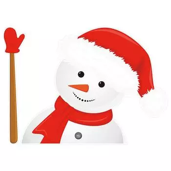 Рождественская наклейка на автомобиль Рождественская тема Снеговик Наклейки на автомобиль Внешние аксессуары Декоративные наклейки Наклейки на окна Для внедорожника Седан United States