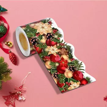 Рождественская наклейка на доску объявлений, самоклеящаяся наклейка, этикетка для украшения фонарей