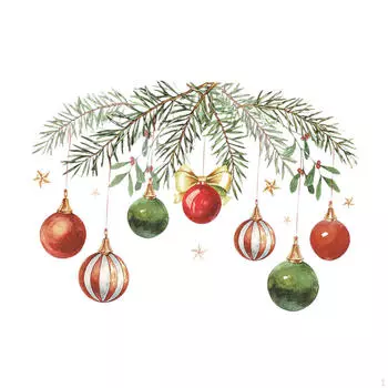 Рождественская наклейка на унитаз, наклейка на крышку обоев из ПВХ, украшение для ванной комнаты в виде шара