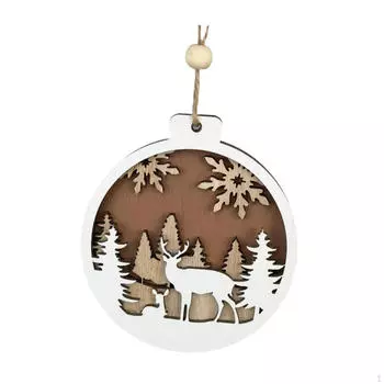 Рождественская настенная вешалка для входной двери из дерева, подвесная елка для декора, сцены, крыльца, двора