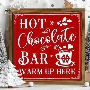 Рождественская настенная вывеска, деревянная вывеска для ванной, Санта, рождественская забавная фоторамка, остроумная вывеска для декора стен в гостиной и туалете H