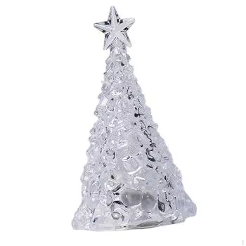 Рождественская настольная лампа, украшения, светящиеся украшения для стола, гирлянда для елки Clear warm light