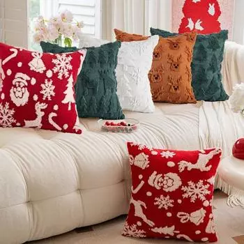 Рождественская наволочка 3D Олень Рождественская елка Призрак Тыква Узор Скрытая молния Хэллоуин Новинка