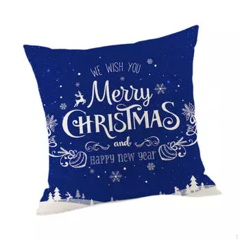 Рождественская наволочка 45x45 см, покрывало для кровати, гостевой комнаты Style A