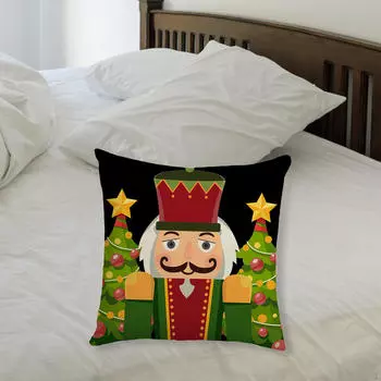 Рождественская наволочка для подушки, плед, креативная рождественская серия, квадратная подушка Style A