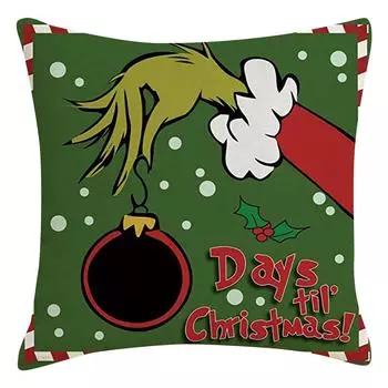 Рождественская наволочка, рождественское праздничное украшение, чехол для подушки для украшения дома, рождественское украшение 45x45 см