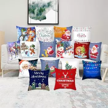 Рождественская наволочка Рождественское украшение Интерьерная атмосфера Наволочка