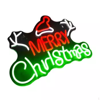 Рождественская неоновая вывеска для праздничной гостиной и спальни Style A