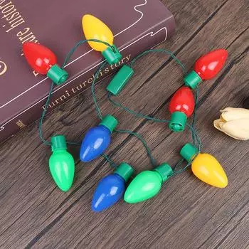 Рождественская новинка светодиодные огни светящиеся рождественские лампочки ожерелье рождественские украшения для дома Рождество Навидад год