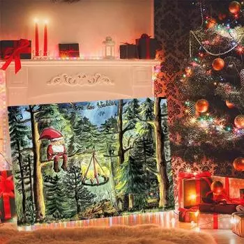 Рождественская обратная открытка Адвент-календарь Поздравительная открытка Найдите 24-дневный обратный отсчет Игровая карта Подарок для детей Семья Друзья