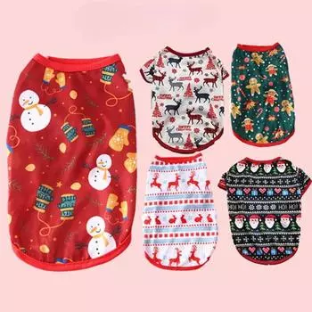 Рождественская одежда для собак, зимняя теплая одежда для домашних животных для маленьких и средних собак, пальто с капюшоном в виде лося и кошки, рождественский костюм для собак XS