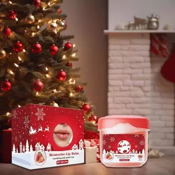 Рождественская осенне-зимняя помада для губ, крем для губ, улучшенный вазелин, защитное средство для кожи, дорожный размер 7 г One Size красный