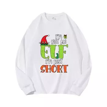 Рождественская осенняя одежда ELF, длинный рукав, чистый хлопок, новый мужской и женский топ, весенний внутренний слой, базовая рубашка, футболка с круглым вырезом и длинными рукавами M коричневый