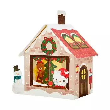 Рождественская открытка Sanrio Hello Kitty Семейная открытка Поздравительная открытка JX 109193 74-4 красный