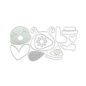 Рождественская пчела, металлические штампы, трафарет для скрапбукинга, высечки, тиснение карт, сделай сам, шаблон для фотоальбома, украшение формы