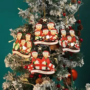 Рождественская пентаграмма милый плюшевый мишка украшение DIY Рождественская елка Подвеска3D One Size