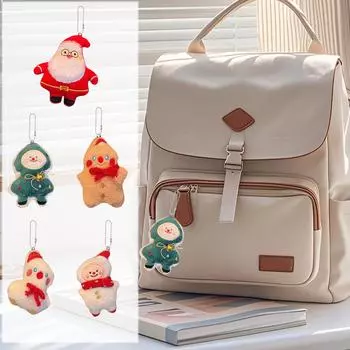 Рождественская плюшевая игрушка, милая кукла, подвесной рождественский снеговик, пряничный мешок, подвесные украшения One Size