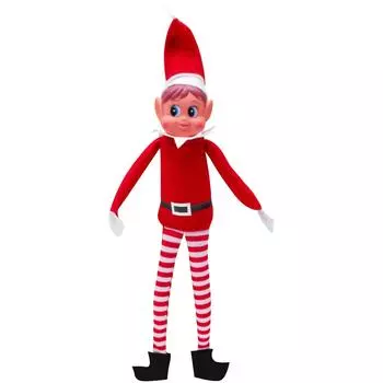 Рождественская плюшевая игрушка «Плохое поведение» | Elfette Novelty Long Girl Christmas Doll One Size