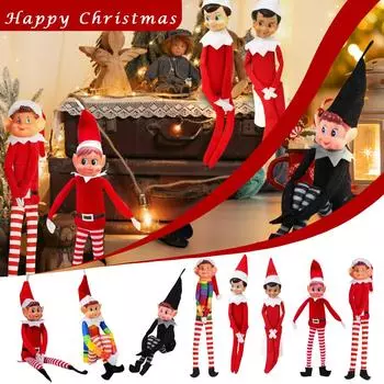 Рождественская плюшевая игрушка «Плохое поведение» | Elfette Novelty Long Girl Christmas Doll One Size
