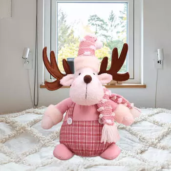 Рождественская плюшевая кукла-олень, милая мягкая игрушка, милые рождественские украшения