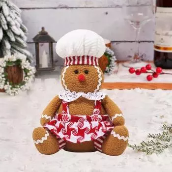 Рождественская плюшевая кукла пряничный человечек мягкая набивная рождественская кукла игрушка для праздника Men