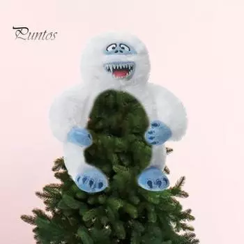 Рождественская плюшевая кукла-снеговик на елку, снеговик, плюшевая игрушка-обнимашка, украшение на елку, мягкое праздничное украшение для дома и улицы белый
