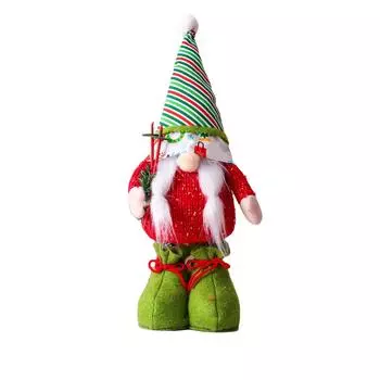 Рождественская плюшевая кукла Снеговик Телескопическая кукла Милая Звезда Украшение на елку Украшения для окон и рабочего стола One Size